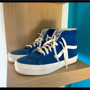Blue suede vans
